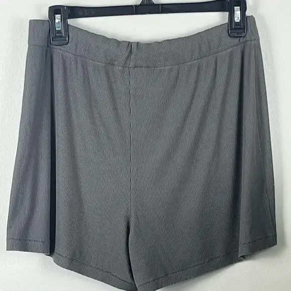 Skims Gray Ribbed Boxers Size Medium - Picture 4 of 10